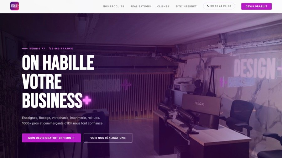 Site Design+ — communication visuelle