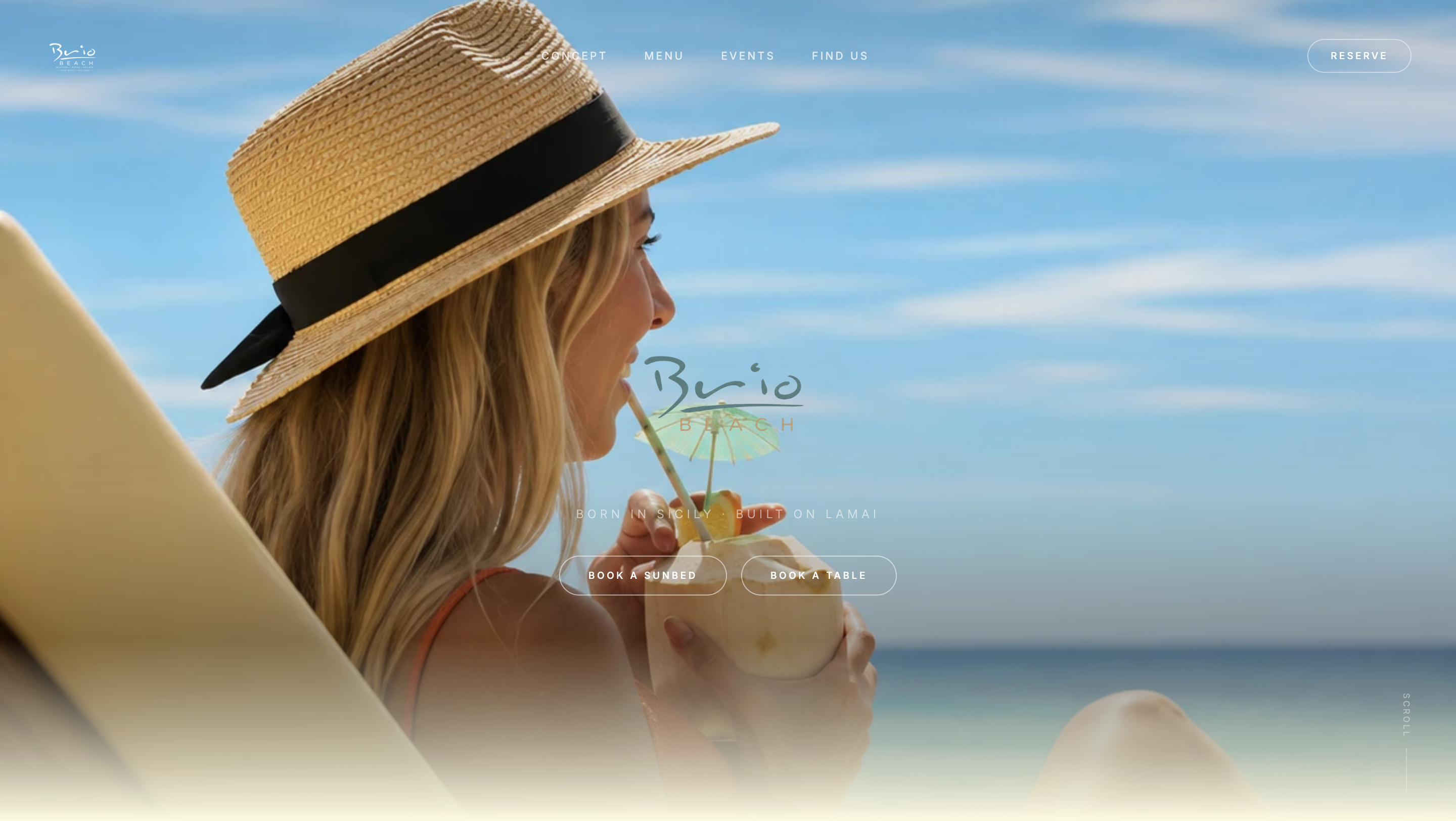 Site Brio Beach Club — beach club méditerranéen Koh Samui