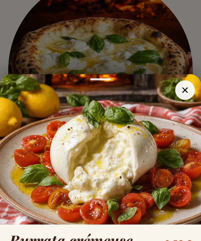 Une fiche produit de la démo Nonna Lucia